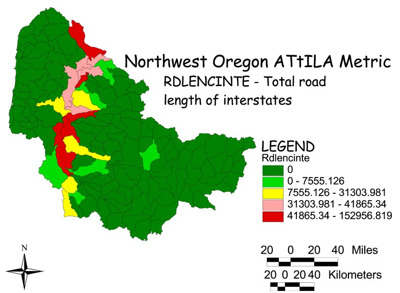 Large Image of Northwest Oregon Interstates