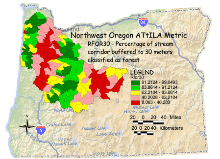 Image of Northwest Oregon Stream Corridor/Forest 30 Meter Buffer
