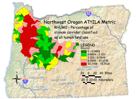 Image of Northwest Oregon Stream Corridor/Human Land Use