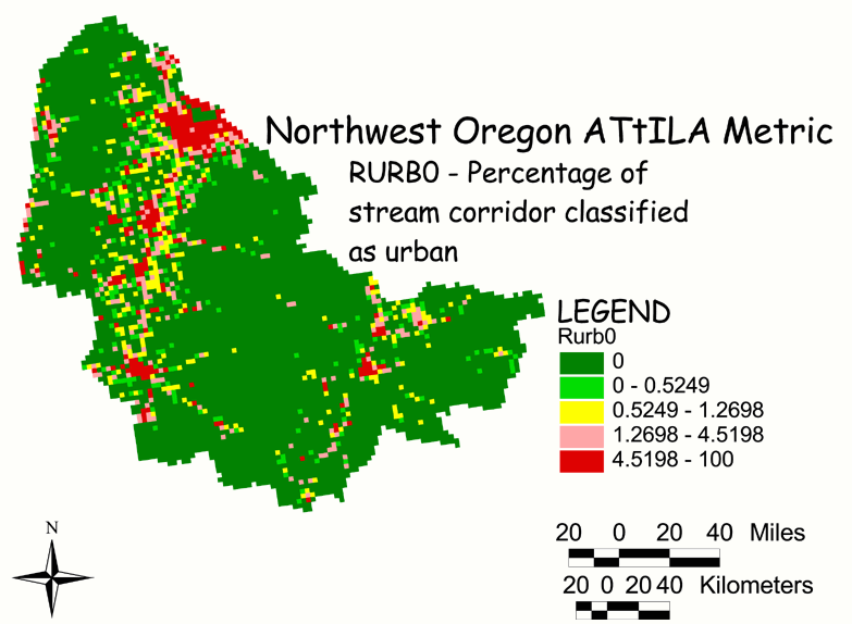 Large Image of Northwest Oregon Urban/Stream Corridor