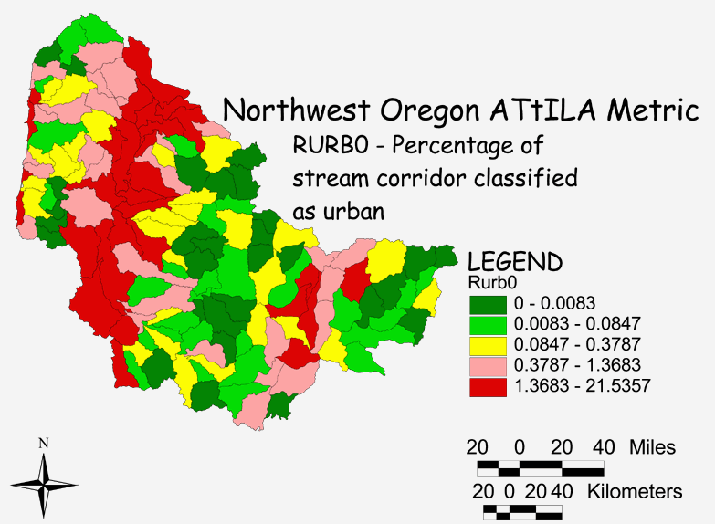 Large Image of Northwest Oregon Stream Corridor/Urban