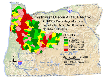 Image of Northwest Oregon Stream Corridor/Urban 30 Meter Buffer