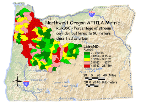 Image of Northwest Oregon Stream Corridor/Urban 90 Meter Buffer