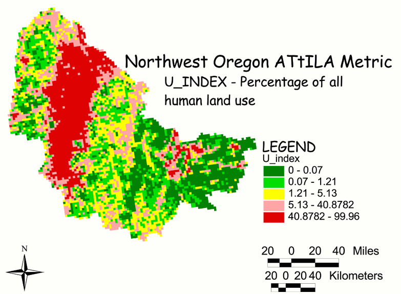 Large Image of Northwest Oregon Human Land Use