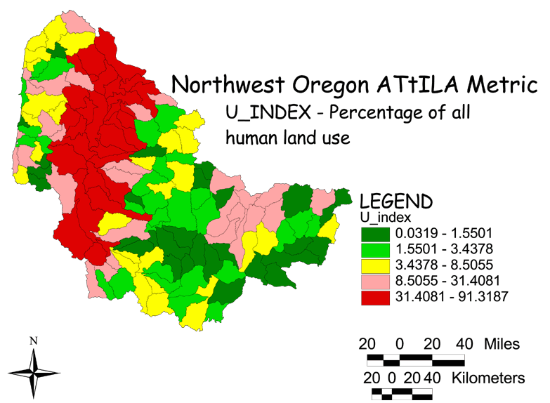 Large Image of Northwest Oregon Human Land Use