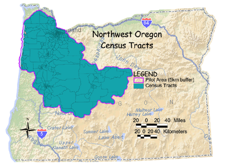 Image of Northwest Oregon Census Tracts