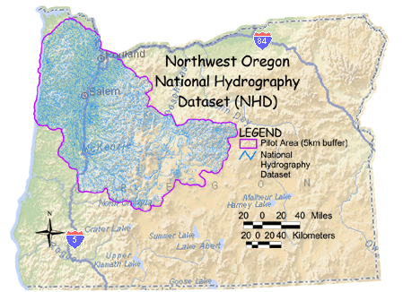 Image of Northwest Oregon Hydrography Data Set