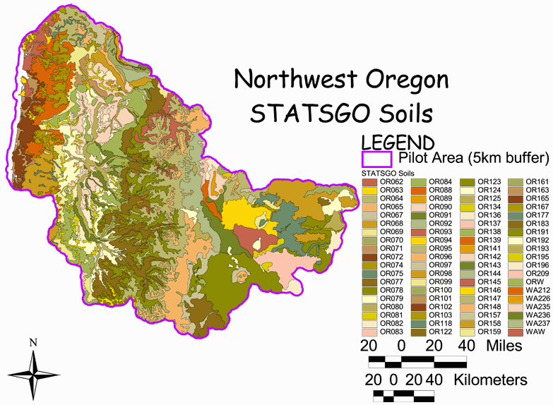 Large Image of Northwest Oregon STATSGO Soils