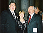 Barry and his wife Amber meet with John Glenn in Washington DC to accept a position on the National Board for the Service-Learning Partnership.