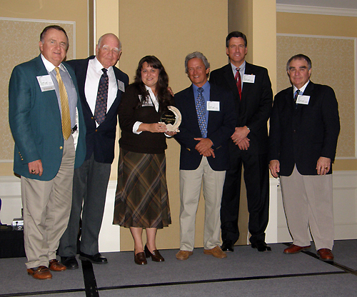 Presentation of the Gulf Guardian Award for Civic/Nonprofit Organization, 3rd Place, Save Our Canals - Brian Garry,  Norman Wetzel,  Marianne Cufone, Gary Lytton, Bryon Griffith, Jimmy Palmer.