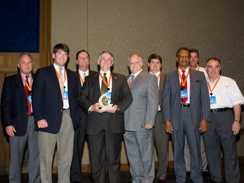 Presentation of the Gulf Guardian Award, 3rd Place, Government - Corey Smith, Steve Lawler, Tommy Breland, Brooks Wallace, Ike Lewis, Bill Walker, Bryon Griffith, Jimmy Palmer