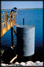 Confined disposal facility - cell weir