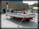 Inflatable rescue boat