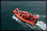 rescue boat on the water