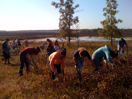 Orland volunteers Saturday Workday