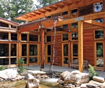 Photo of Bernheim Arboretum Visitors Center in Clermont, KY, by William McDonough and Partners. Winner of the professional built Lifecycle Building Challenge Category.