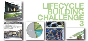 Image showing nine small winning sketches and photos of Lifecycle Building Challenge 3 green building competition winners.