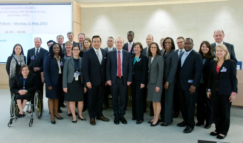 U.S. Delegation for 2015 UPR (courtesy US Geneva Mission website).
