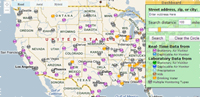 EPA's RadNet Monitoring Data Map