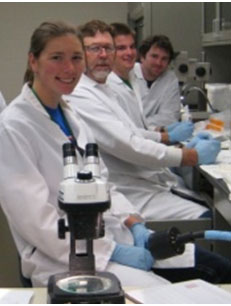 Scientists in lab