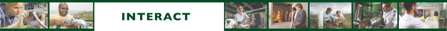 interact header. Photos showing epa scientists working. The words "epa in action" are across the top.