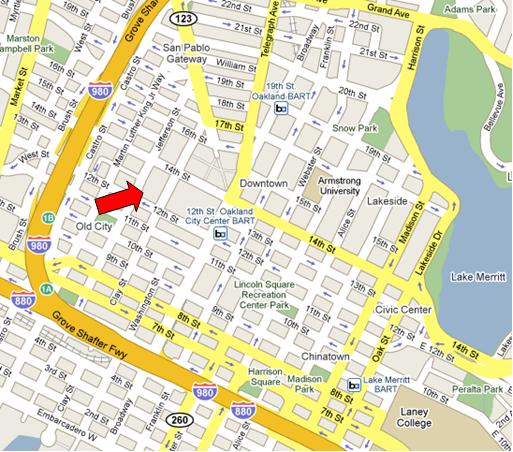 Map of Directions for GETTING TO THE FEDERAL BUILDING