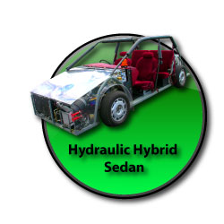 Series hydraulic hybrid sedan demonstration vehicle.