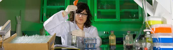 Technician working in laboratory