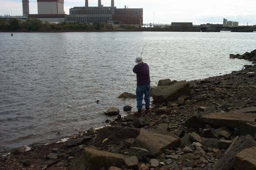 Mystic River fisherman