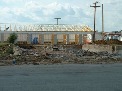 Commercial rebuilding underway