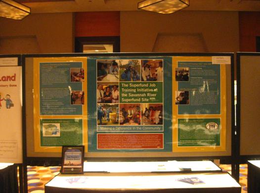 The People’s Choice Award winner, the Savannah River Site Superfund Job Training Initiative exhibit