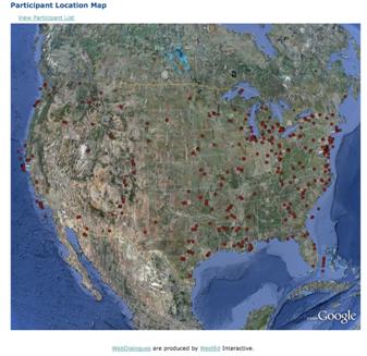 Participant Location Map