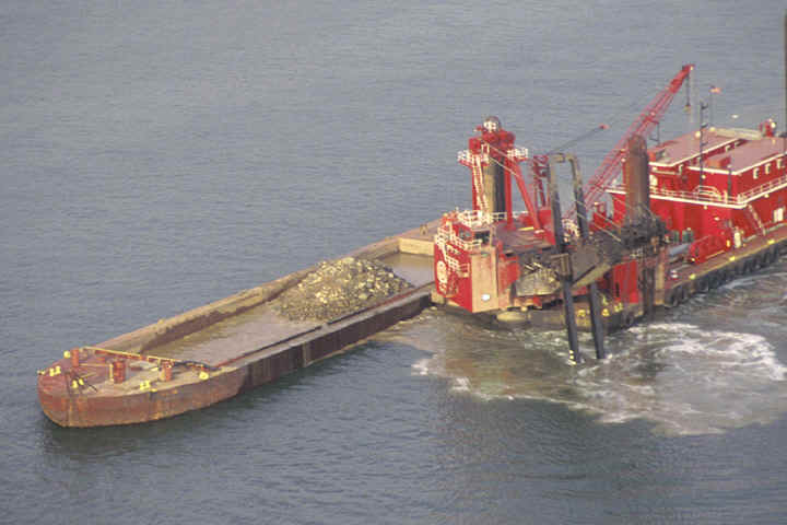 Dredging in Process