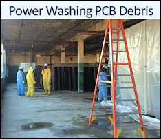 Power Washing PCB Debris