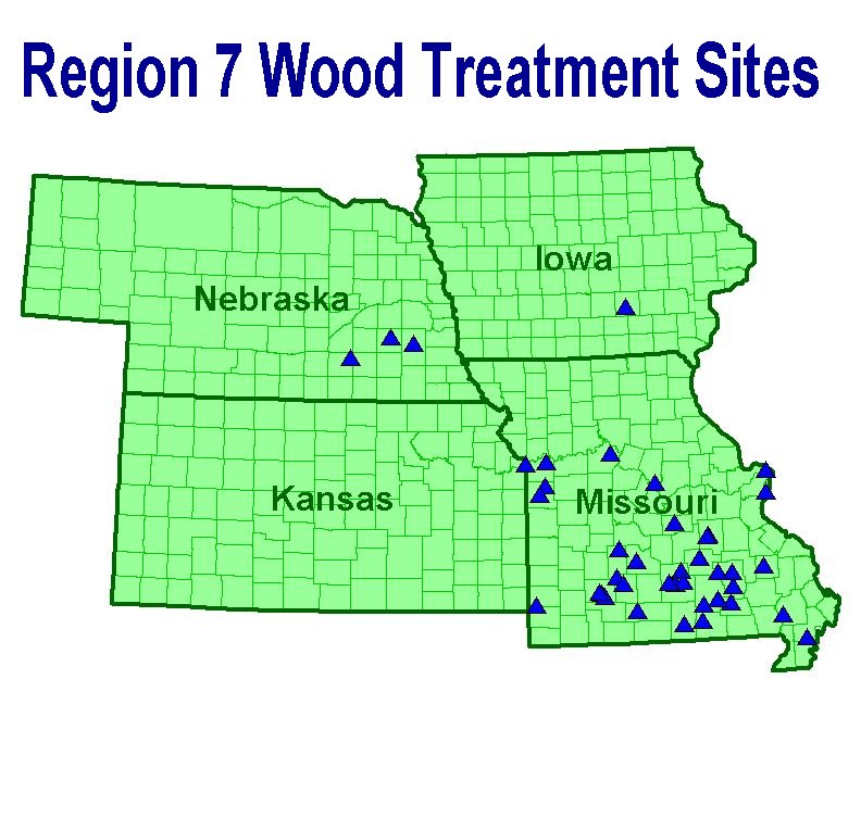 Picture of Wood Treatment sites in Region 7