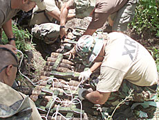 World War 2 Tinian-Saipan munitions-removal team