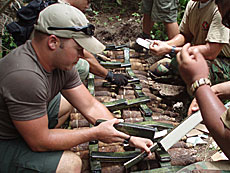 World War 2 Tinian-Saipan munitions-removal team