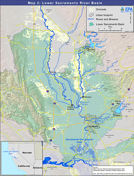 Map 2: Lower Sacramento River Basin