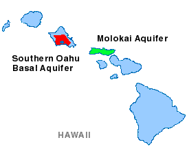 Sole source aquifer map for Guam and Hawaii