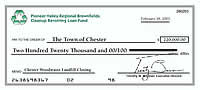  Graphic of loan check