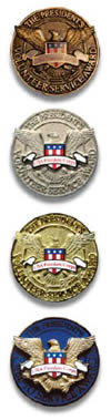 President's Volunteer Service Award Medals
