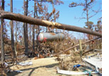 Photo of tank discovered during assessment and recovery operations.