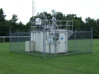 Photo showing the Air Monitoring Site. This  links to a larger image.