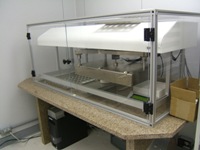 Photo showing Environmental Controller and Weighing Lab Entry. This links to a larger image.