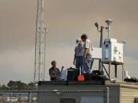 Photo showing Katrina Particulate Monitoring. This links to a larger image.