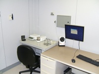 Photo showing Manual Weighing Station. This links to a larger image.