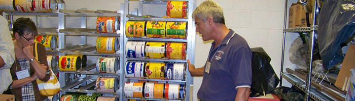 In an IPM assessment of Mooresville high school, Marc Lame of Indiana University points out that metal shelving is preferable for food storage in kitchens and that cardboard boxes should be unpacked and discarded as soon as possible after delivery.