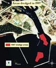 Areas dredged in 1997