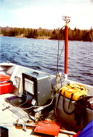 GPS used for bathymetric survey.