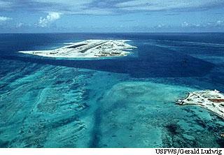 arial view of island